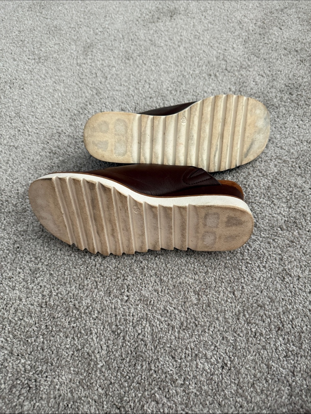 Pierre Dumas Dark Brown Slide Sandals - Picture 5 of 5